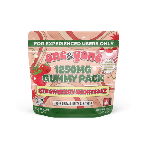 One & Gone Gummies (THC-P, Delta 8, Delta 9, & THC-A) 1250mg - Image 3